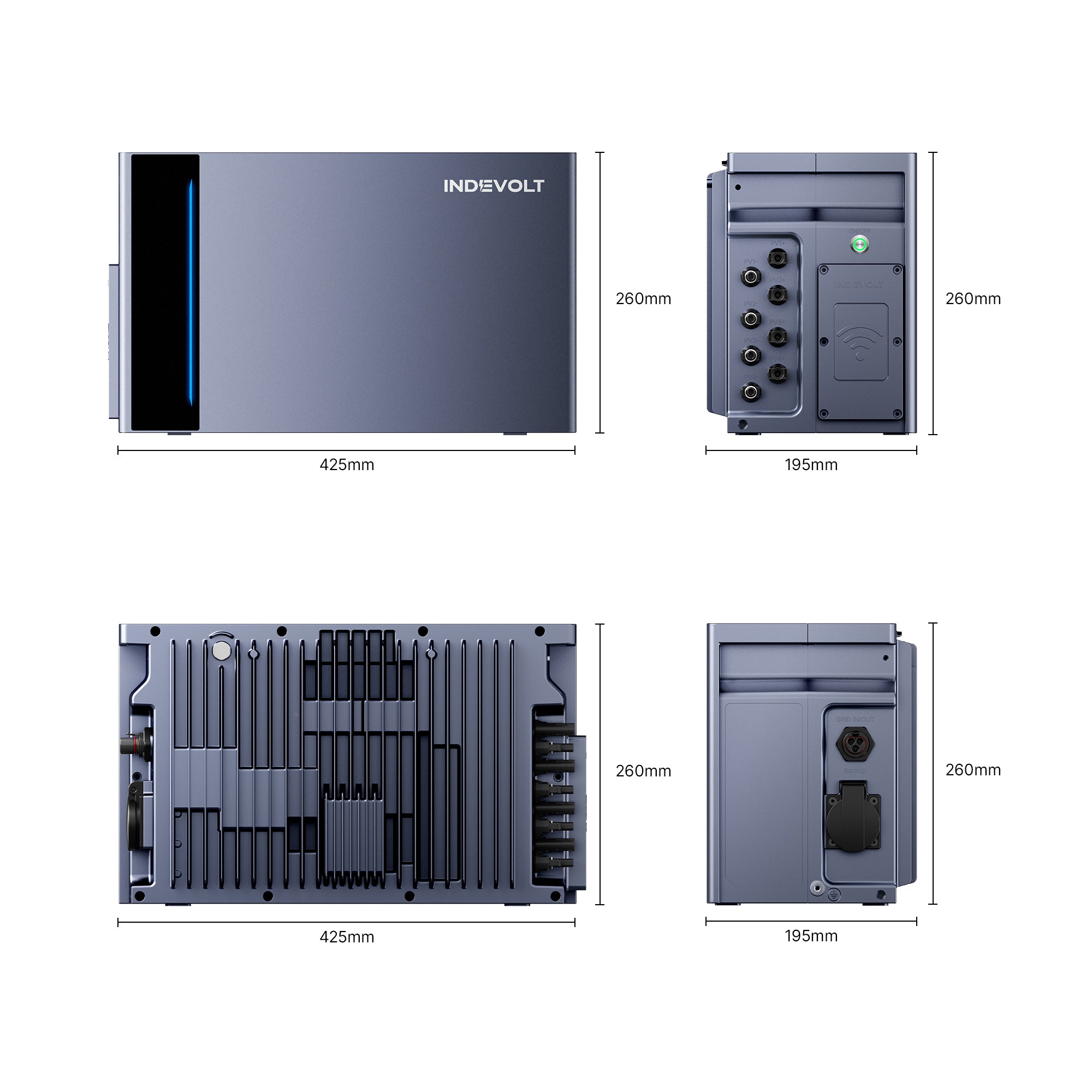 Indevolt PowerFlex 2000 Hybride Plug-in Thuisbatterij 2 kWh