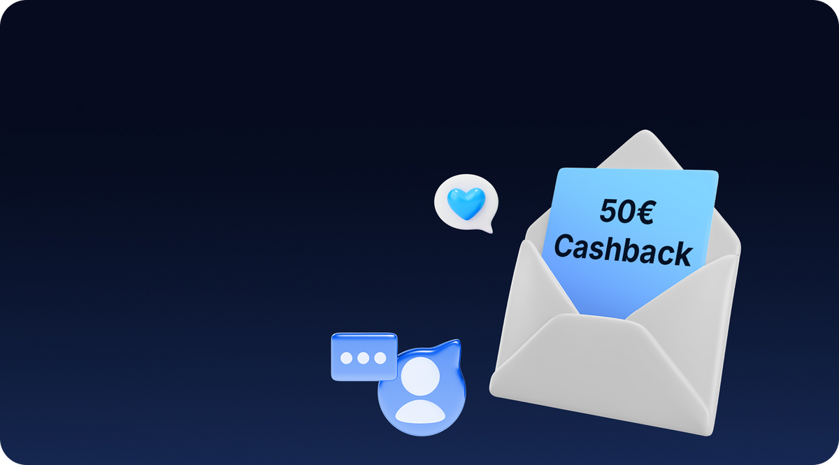 50€ welkomstbonus voor uw verwijzing